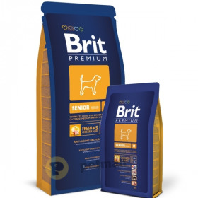 Суха храна за кучета BRIT PREMIUM SENIOR S/M  BY NATURE [ НОВА, ПОДОБРЕНА ФОРМУЛА ] с 42% прясно пилешко месо